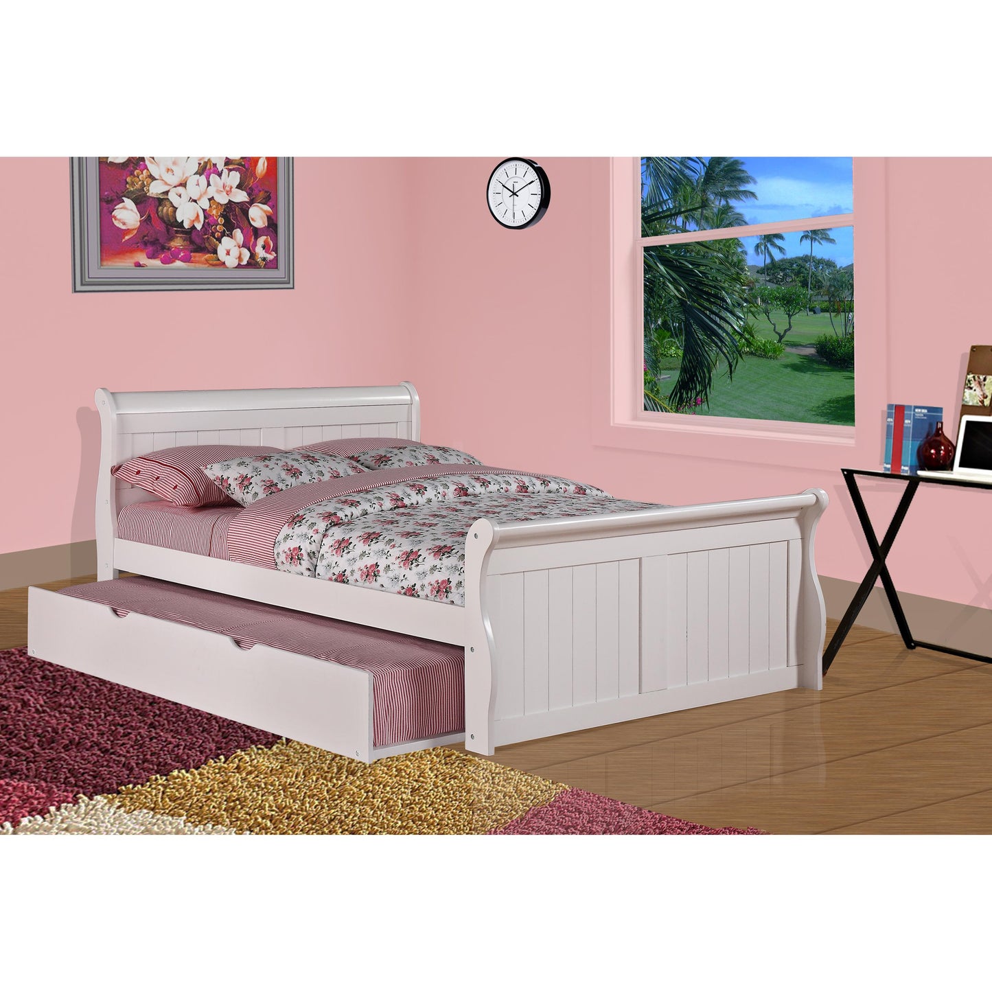 Donco Trading Company Kids Beds Trundle Bed 503-W Donco Trading Company