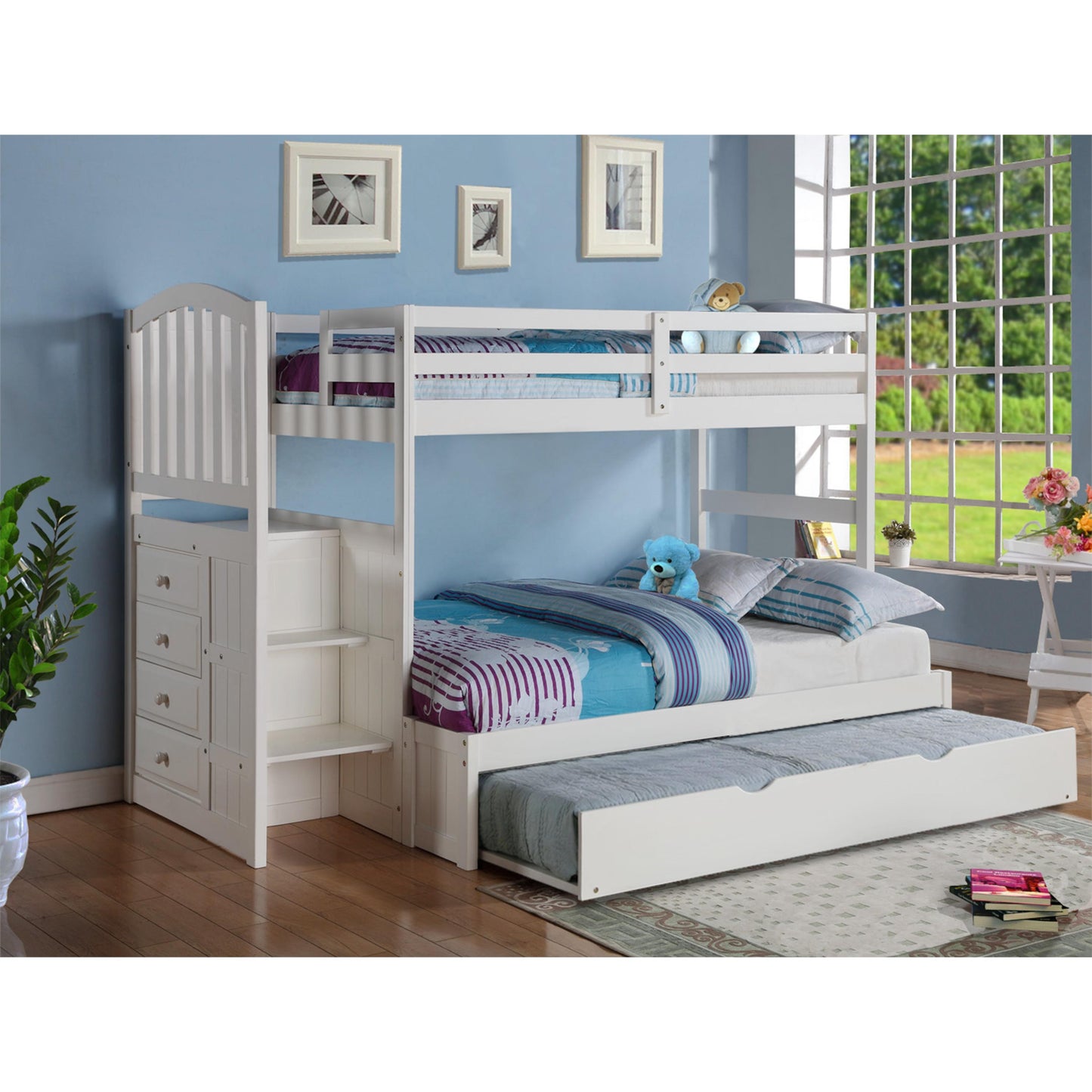 Donco Trading Company Kids Beds Trundle Bed 503-W Donco Trading Company