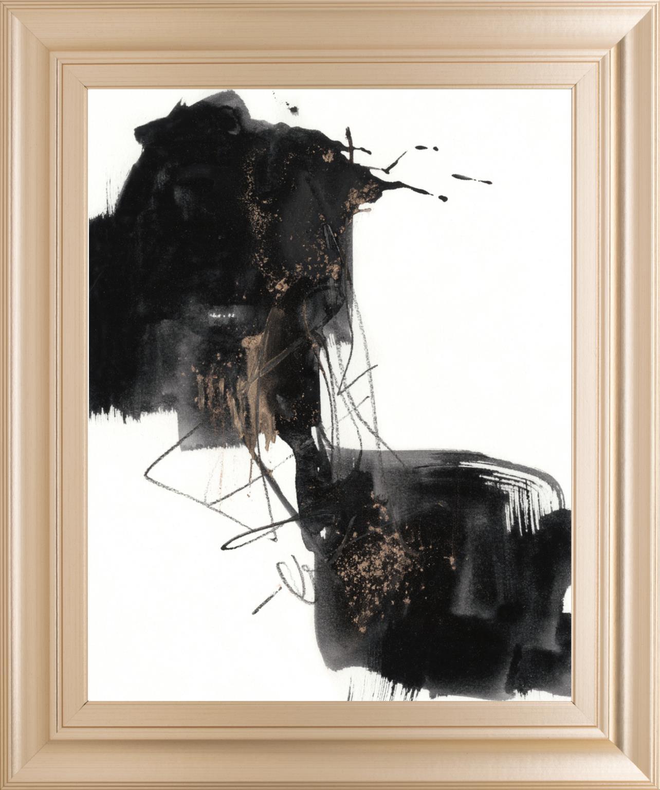 22x26 Ebony Step II By Jennifer Goldberger - Black Classy Art