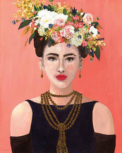 Audrey Kahlo By Kamdon Kreations - Red Classy Art