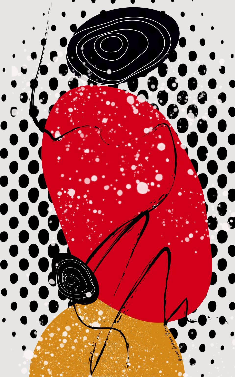 Framed Small - Spicy By Yvonne Coleman Burney - Red Classy Art