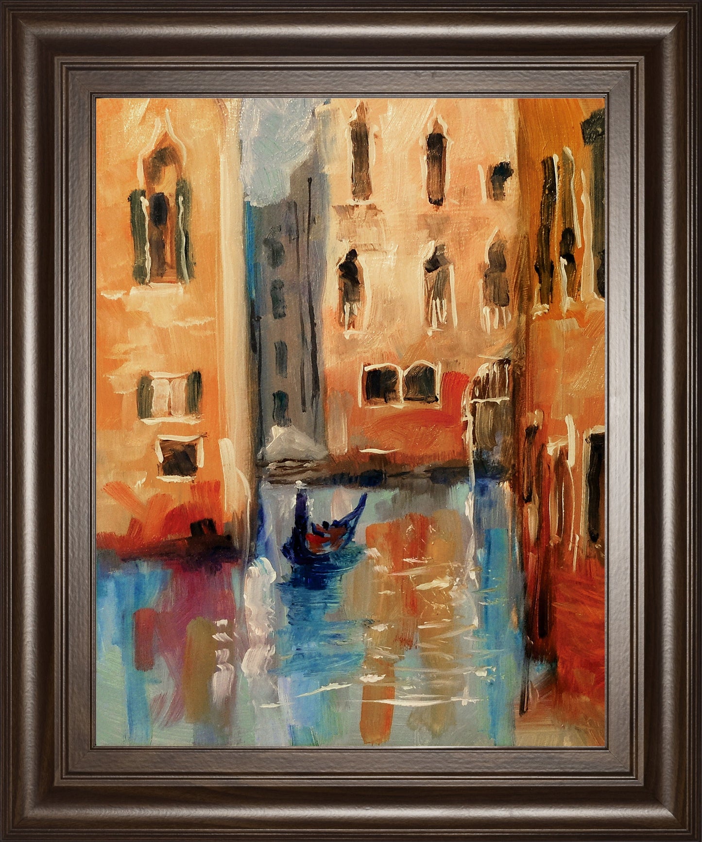 Venice II By Anne Farrall Doyle - Framed Print Wall Art - Light Brown Classy Art