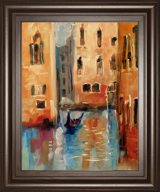 Venice II By Anne Farrall Doyle - Framed Print Wall Art - Light Brown Classy Art