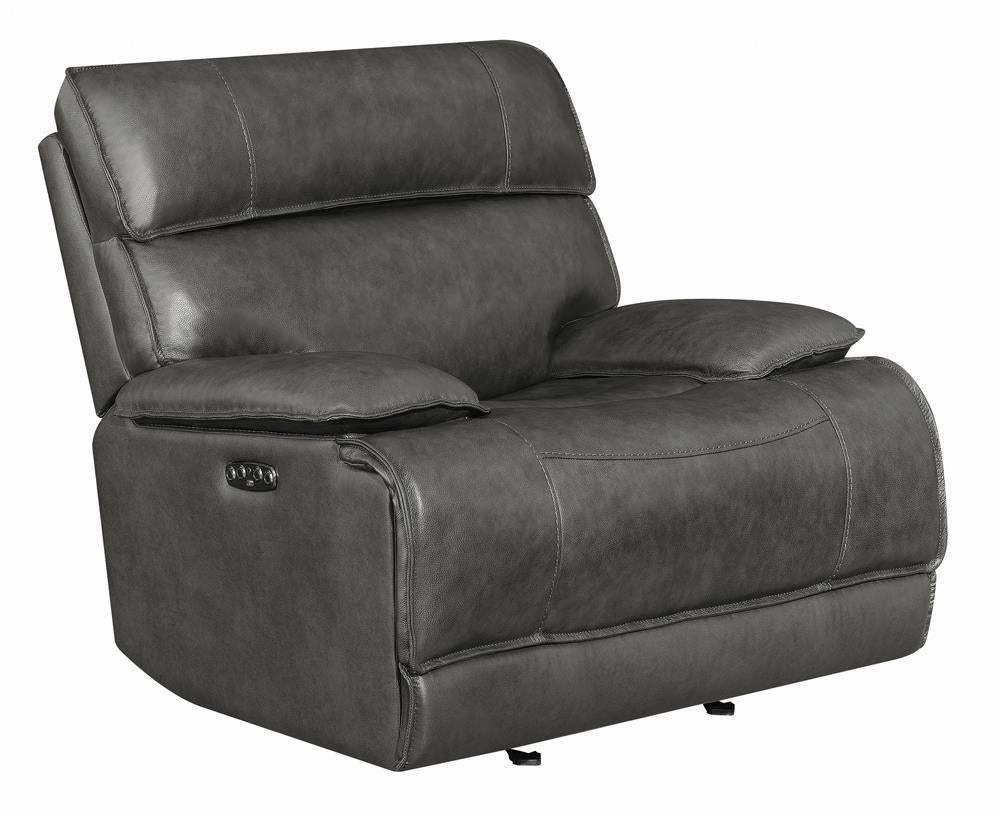 Standford Casual Charcoal Power Glider Recliner Coaster Z2 Premium