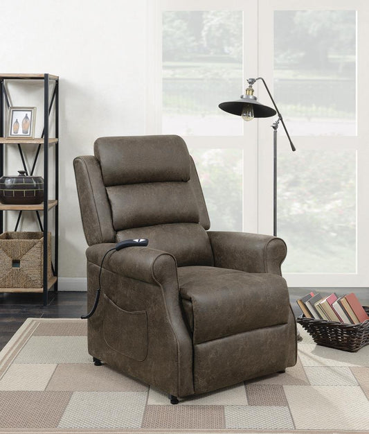 G650303 Casual Brown Power Lift Recliner Coaster Z2 Premium