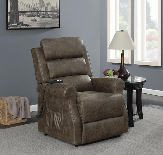 G650313 Casual Brown Power Lift Recliner Coaster Z2 Premium