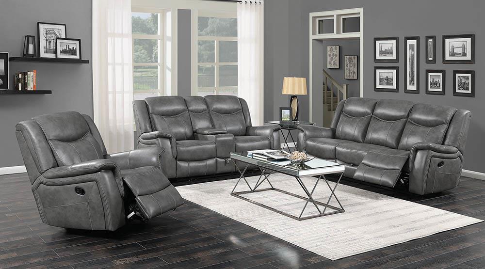 Conrad Transitional Grey Motion Sofa Coaster Z2 Premium