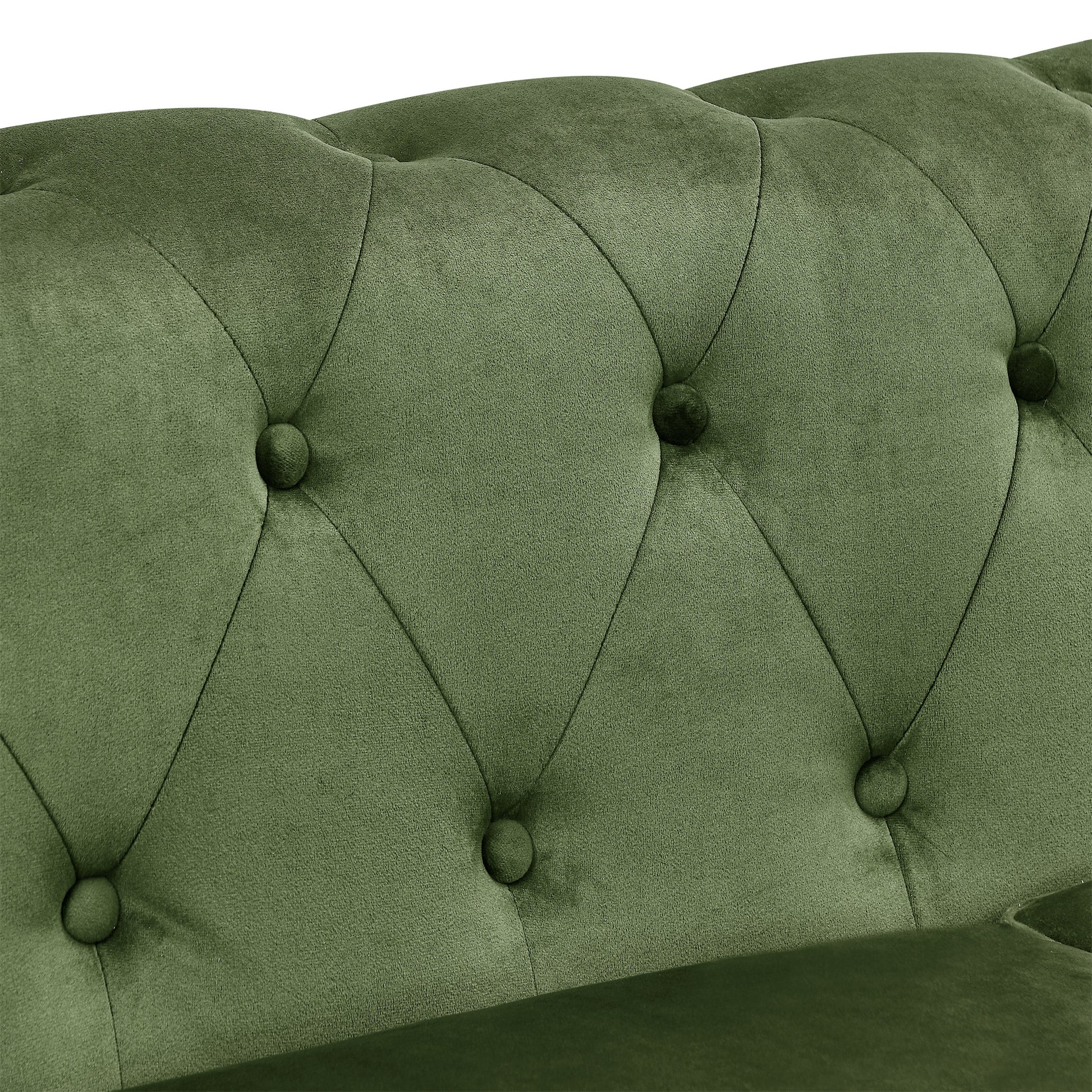 PHOYAL Large LOVE SEAT, Velvet Sofa TWO-seat Sofa  Classic Tufted Chesterfield Settee Sofa Modern 2 Seater Couch Furniture Tufted Back for Living Room (Green) ***(FREE SHIPPING)*** House to Home Furnishings LLC