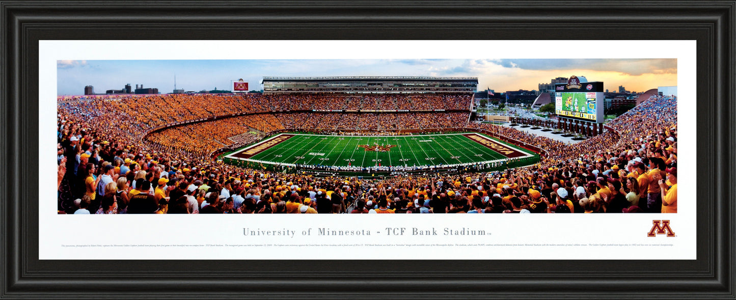 U Of Minnesota #1 (Football) - Black Classy Art