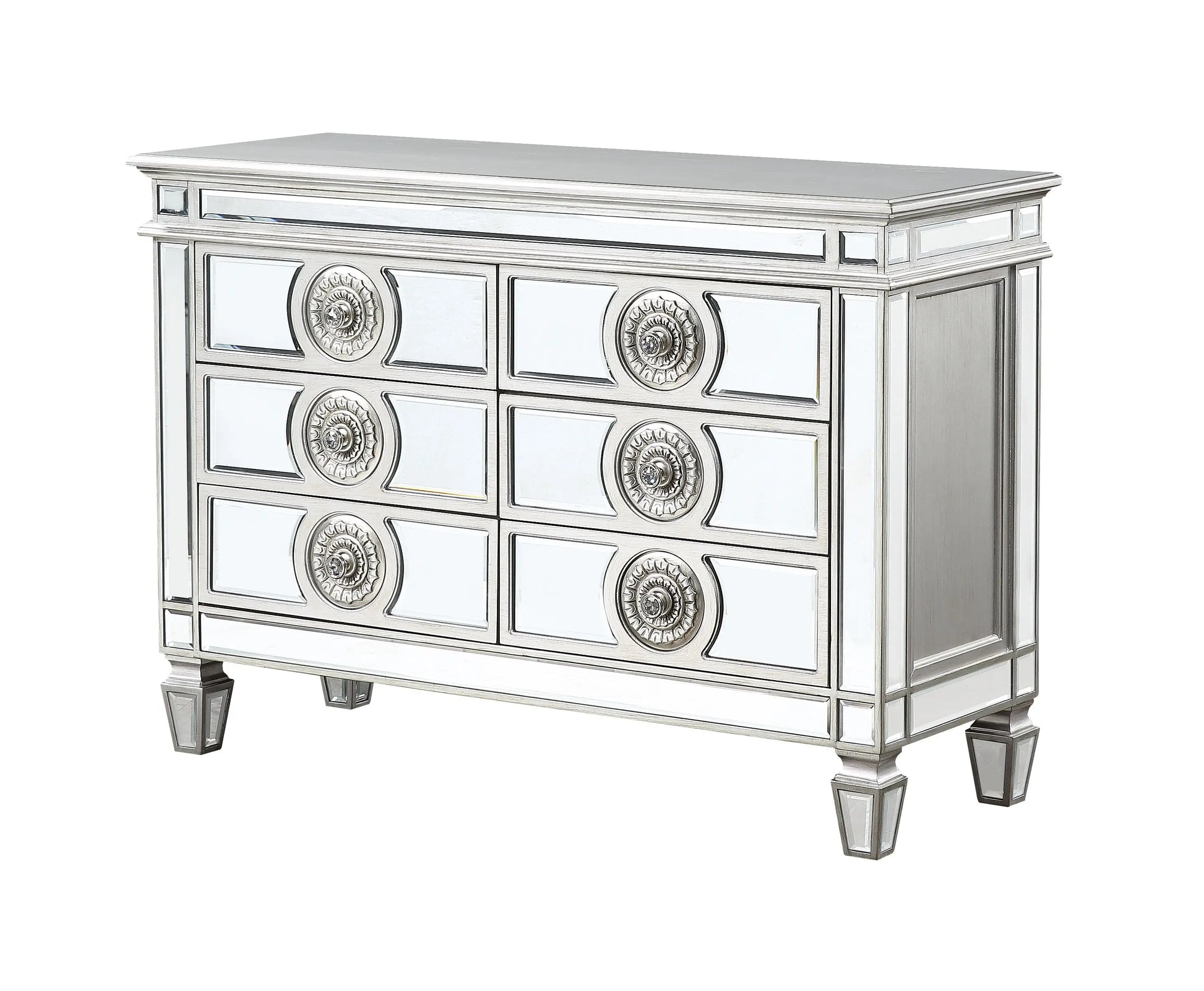 Varian Mirrored & Antique Platinum Server ACME East