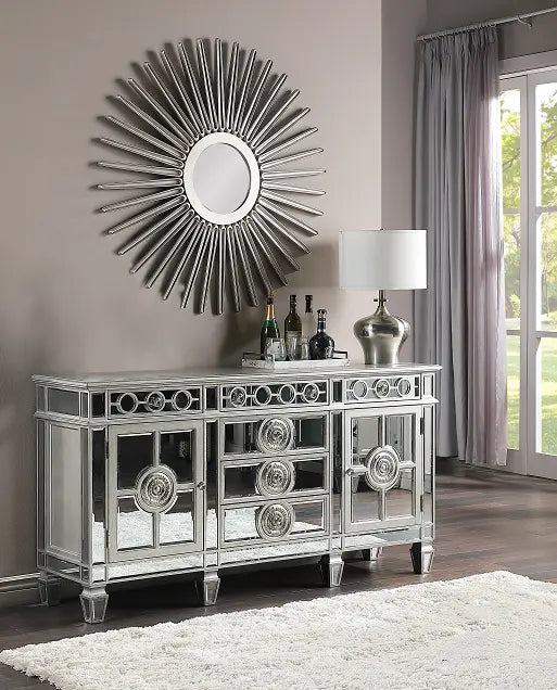 Varian Mirrored & Antique Platinum Server ACME East