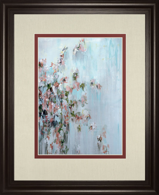 Wilting Away By Macy Cole - Framed Print Wall Art - Blue Classy Art