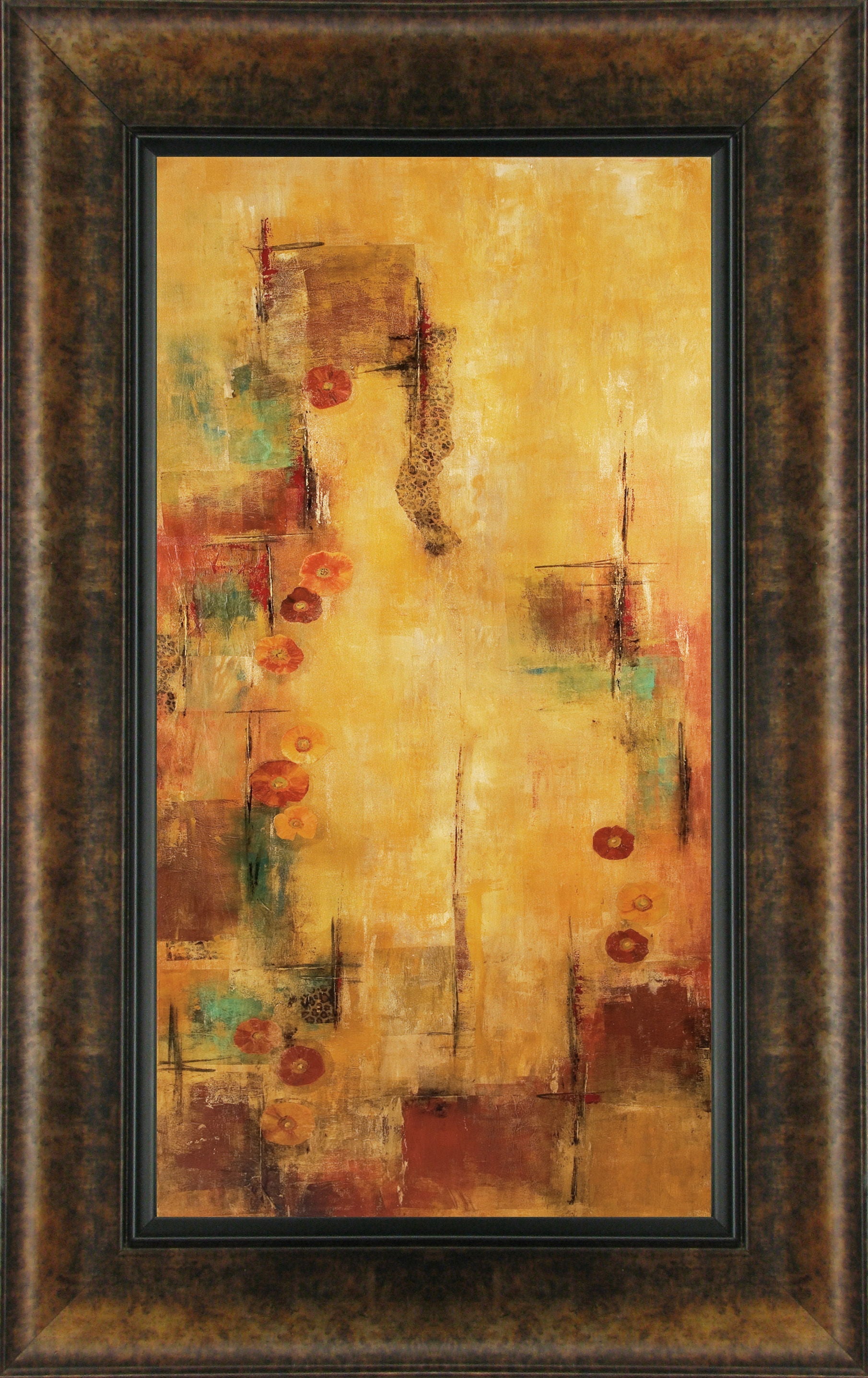 El Laberinto II By Laurie Salinas - Framed Print Wall Art - Yellow Classy Art