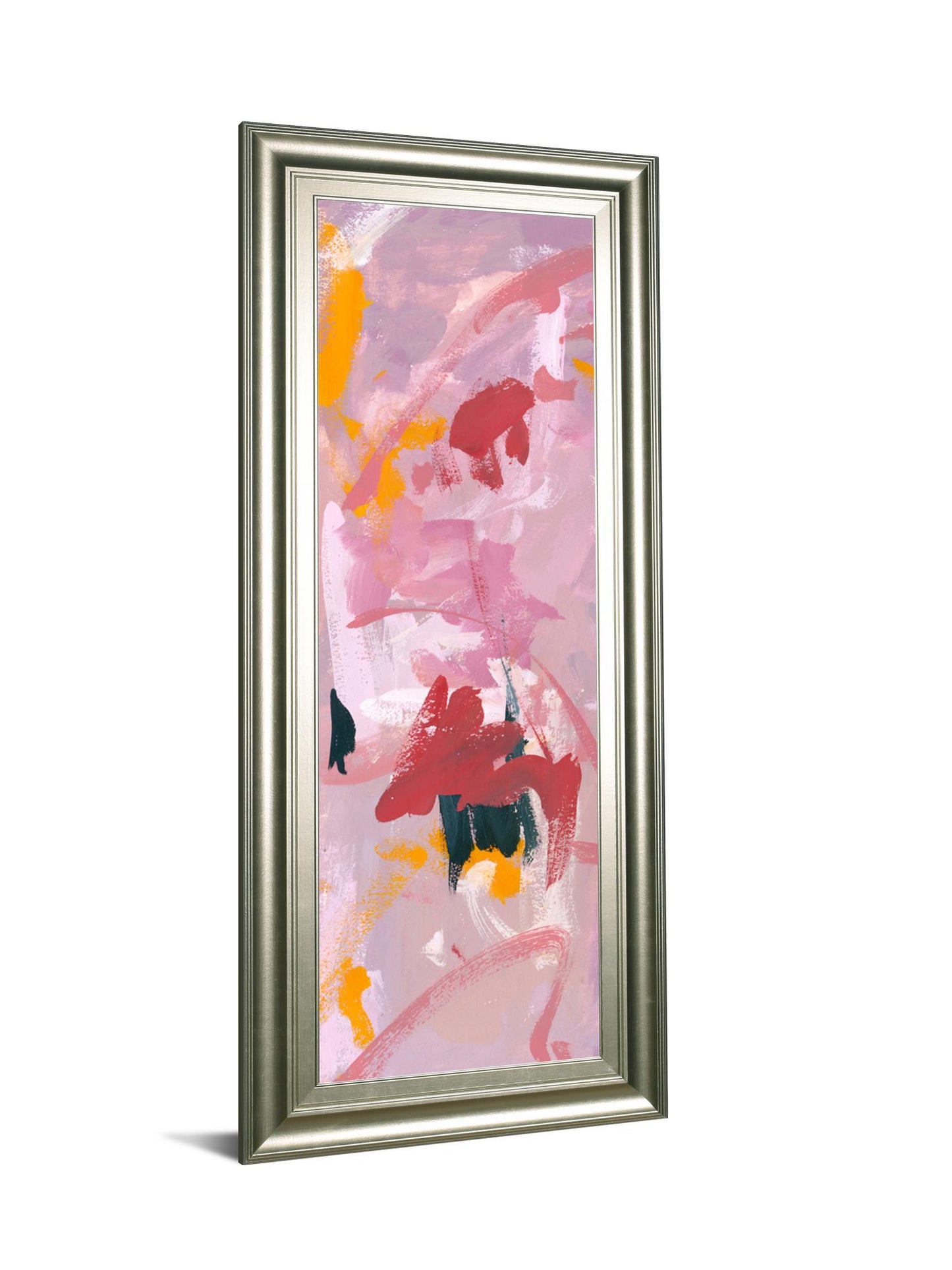 Composition 1a By Melissa Wang - Framed Print Wall Art - Pink Classy Art