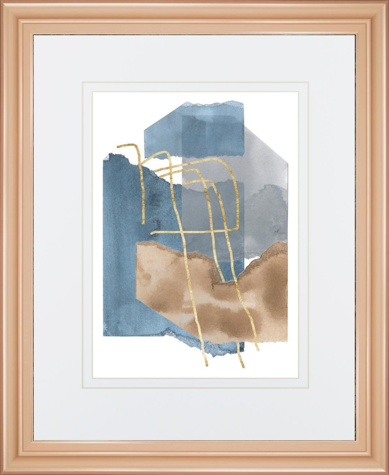 34x40 Matter Dissolving III By Melissa Wang - Light Blue Classy Art