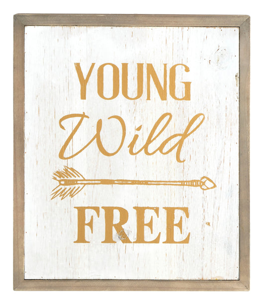 Young Wild Free - White Classy Art