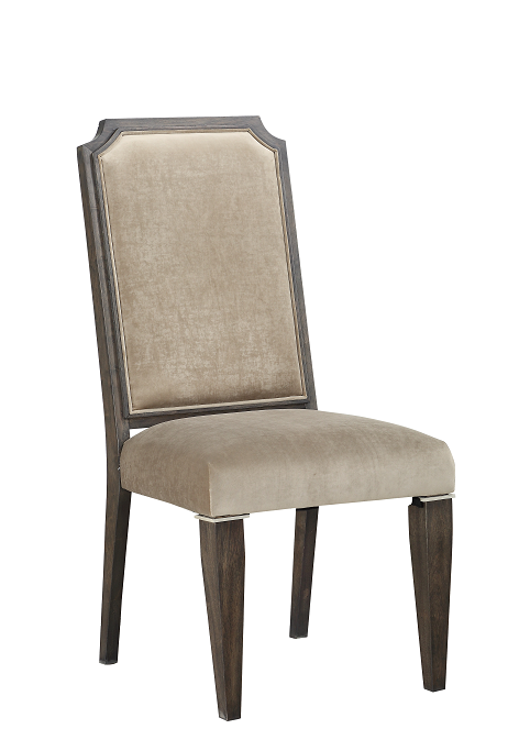 Peregrine Fabric & Walnut Side Chair ACME East