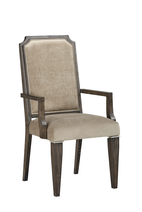 Peregrine Fabric & Walnut Arm Chair ACME East