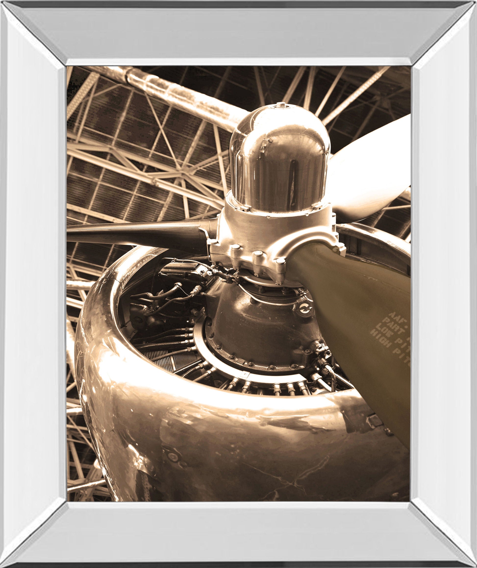 Dc4 Aircraft By Danita Delimont - Mirror Framed Print Wall Art - Gold Classy Art