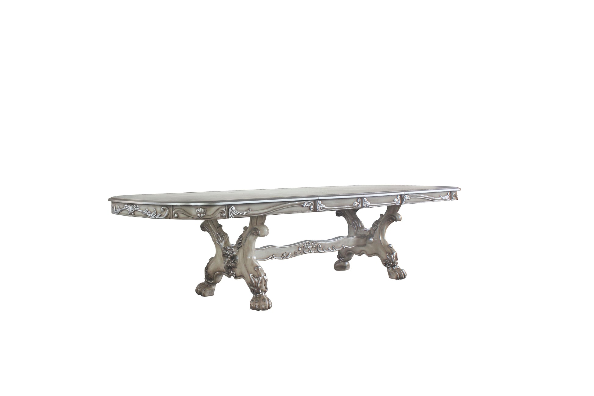 Dresden Vintage Bone White Dining Table (108"L) ACME East