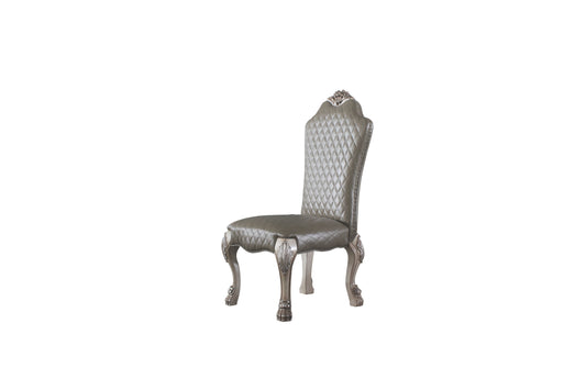 Dresden Vintage Bone White & PU Side Chair ACME East