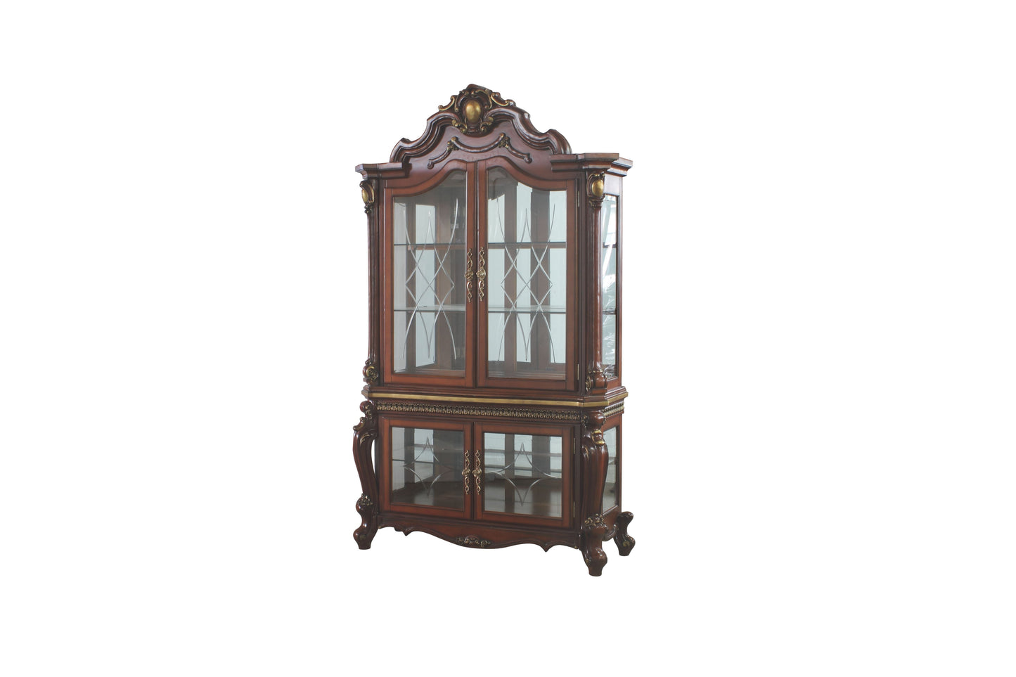 Picardy Cherry Oak Curio Cabinet ACME East