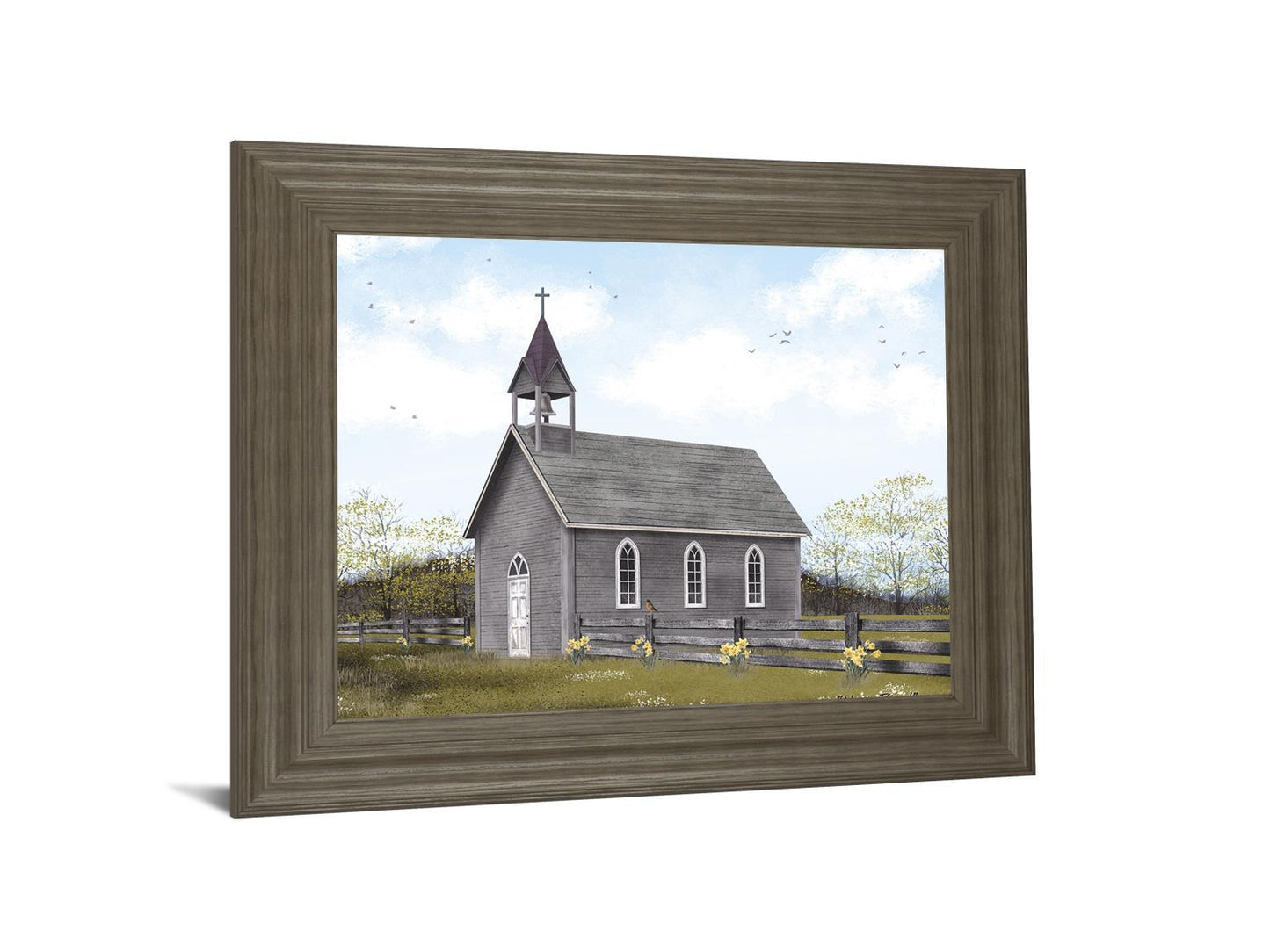 He Is Risen By Billy Jacobs - Framed Print Wall Art - Dark Gray Classy Art