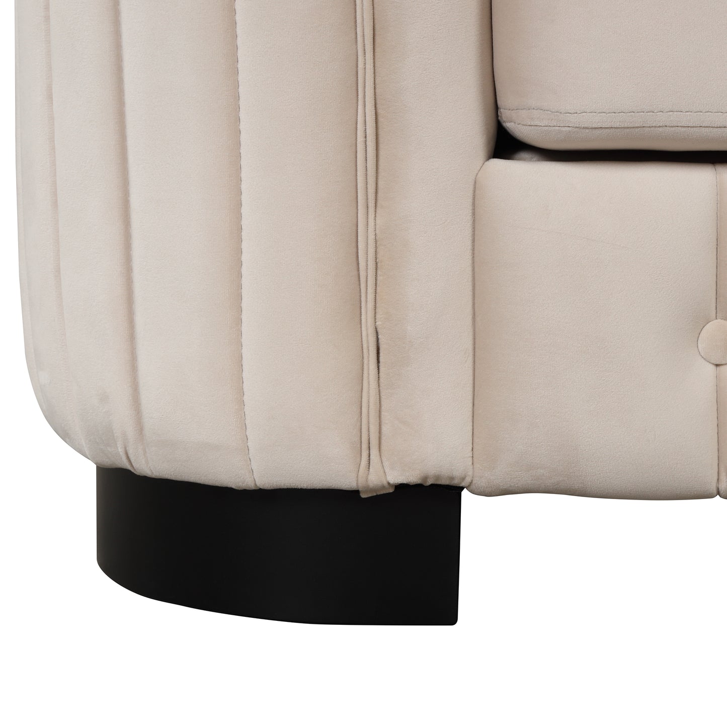 41.5" Velvet Tufted Upholstered Accent Sofa,Modern Single Sofa Chair with Thick Removable Seat Cushion,Modern Single Couch for Living Room,Bedroom,or Small Space,Beige House to Home Furnishings LLC