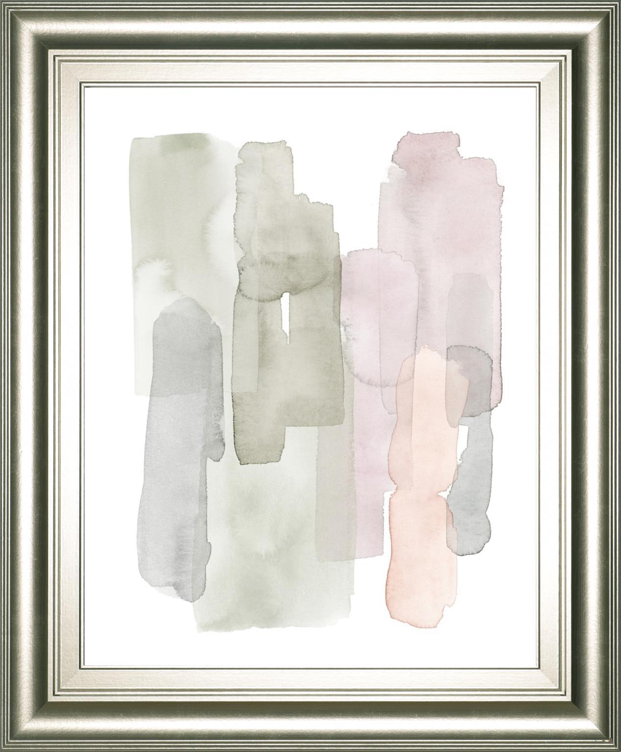 22x26 Sorbet Falls I By Grace Popp - Pearl Silver Classy Art