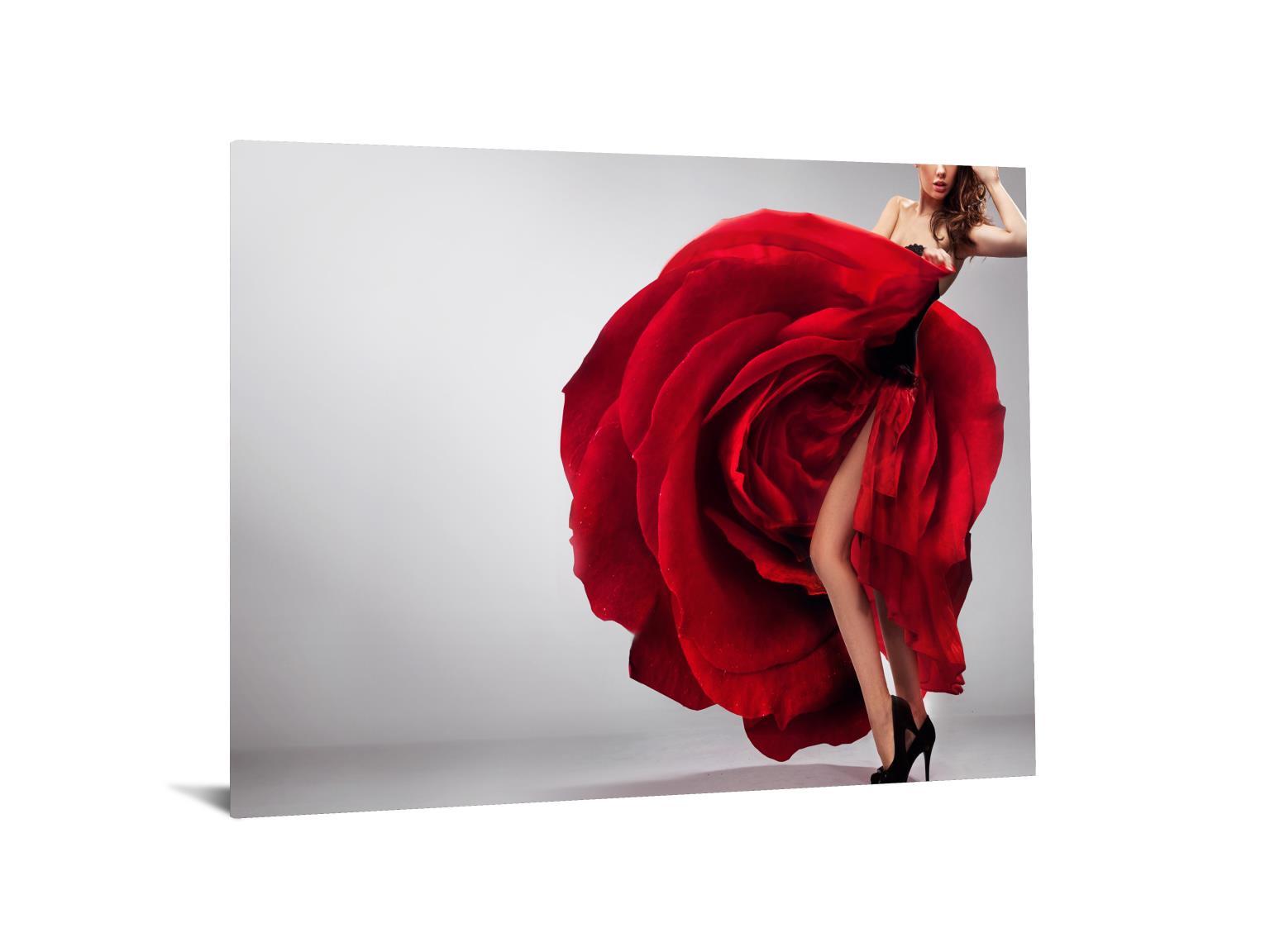 Tempered Glass With Foil - Rosie Leg - Red Classy Art