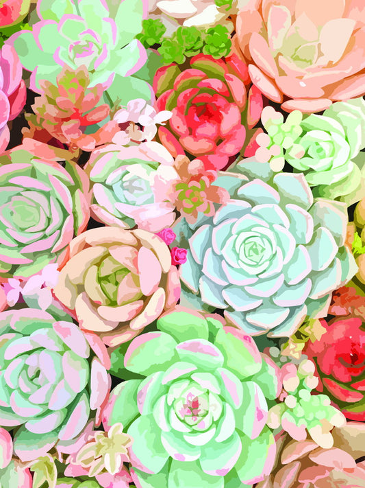 Succulent By Tamara Robinson - Pink Classy Art