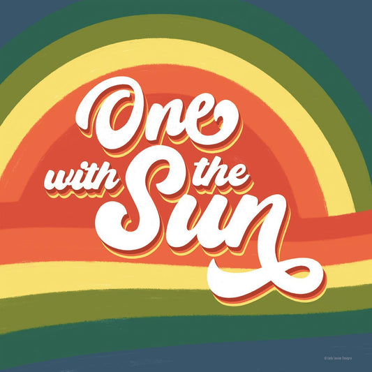 One With The Sun By Lady Louise Designs - Green Classy Art