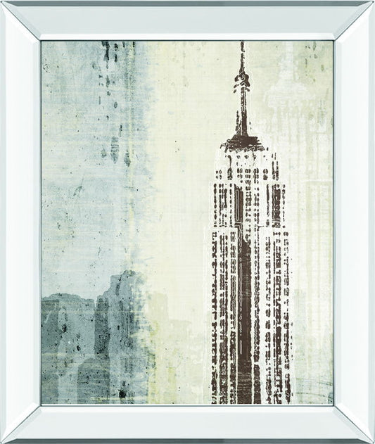 Edifioe II By Venter, T - Mirror Framed Print Wall Art - Gray Classy Art