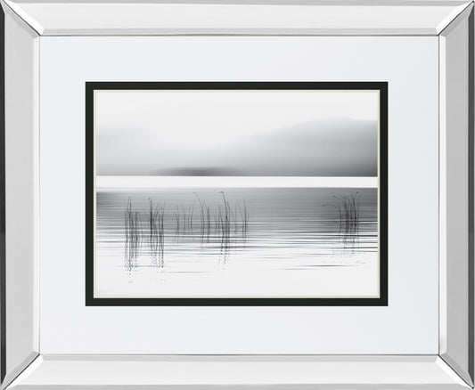 Tranquil Dawn By Pelkey M. Mirrored Frame - Pearl Silver Classy Art