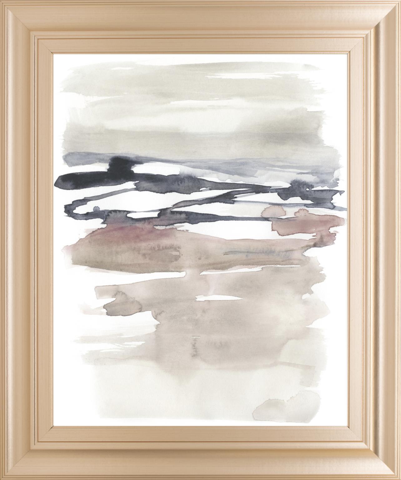 22x26 Tiered Horizon Line II By Jennifer Goldberger - Dark Gray Classy Art