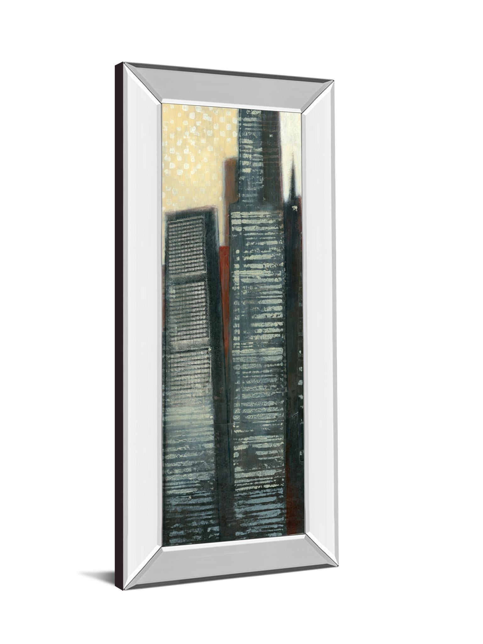 Urban Landscape IV By Norman Wyatt - Mirror Framed Print Wall Artt - Dark Gray Classy Art