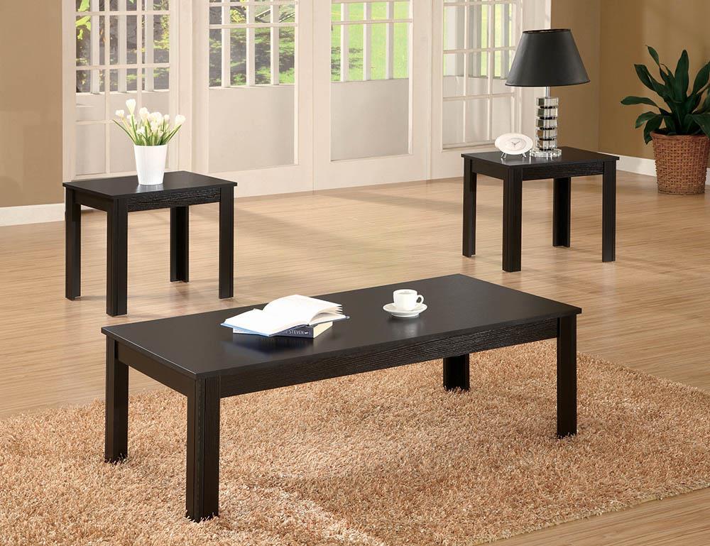 Transitional Black Three-Piece Set Coaster Z2 Premium