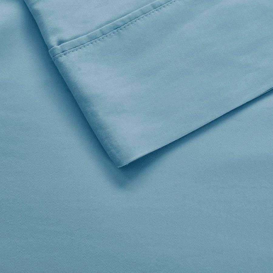 700TC TriBlend Anti-microbial 4 Piece sheet set Full Blue Olliix.com