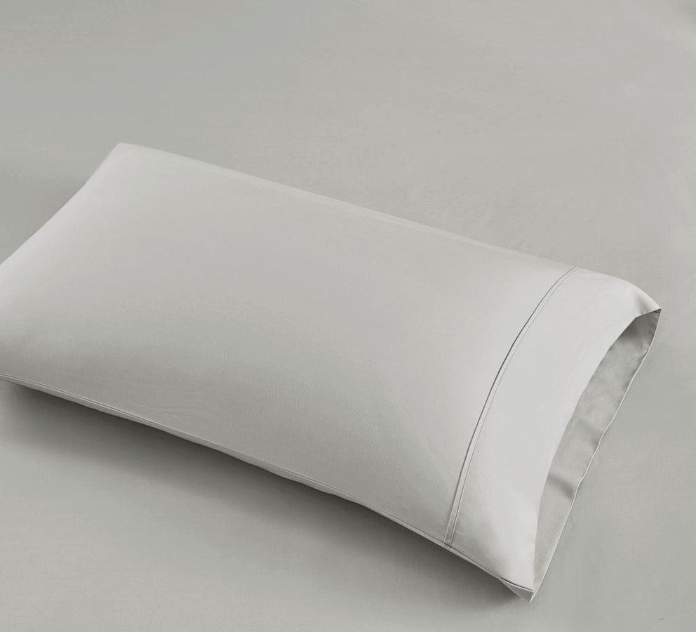 700TC TriBlend Anti-microbial 4 Piece sheet set Full Light Gray Olliix.com