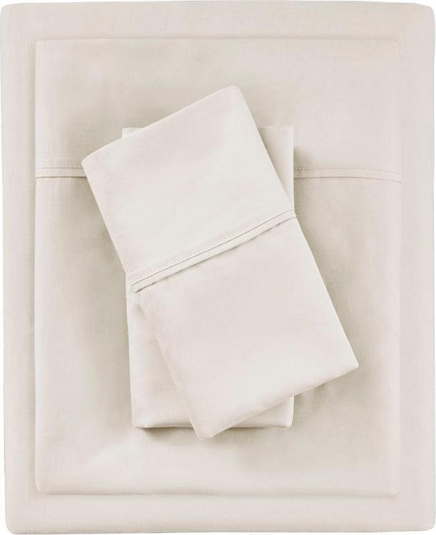 700TC TriBlend Anti-microbial 4 Piece sheet set King Ivory Olliix.com