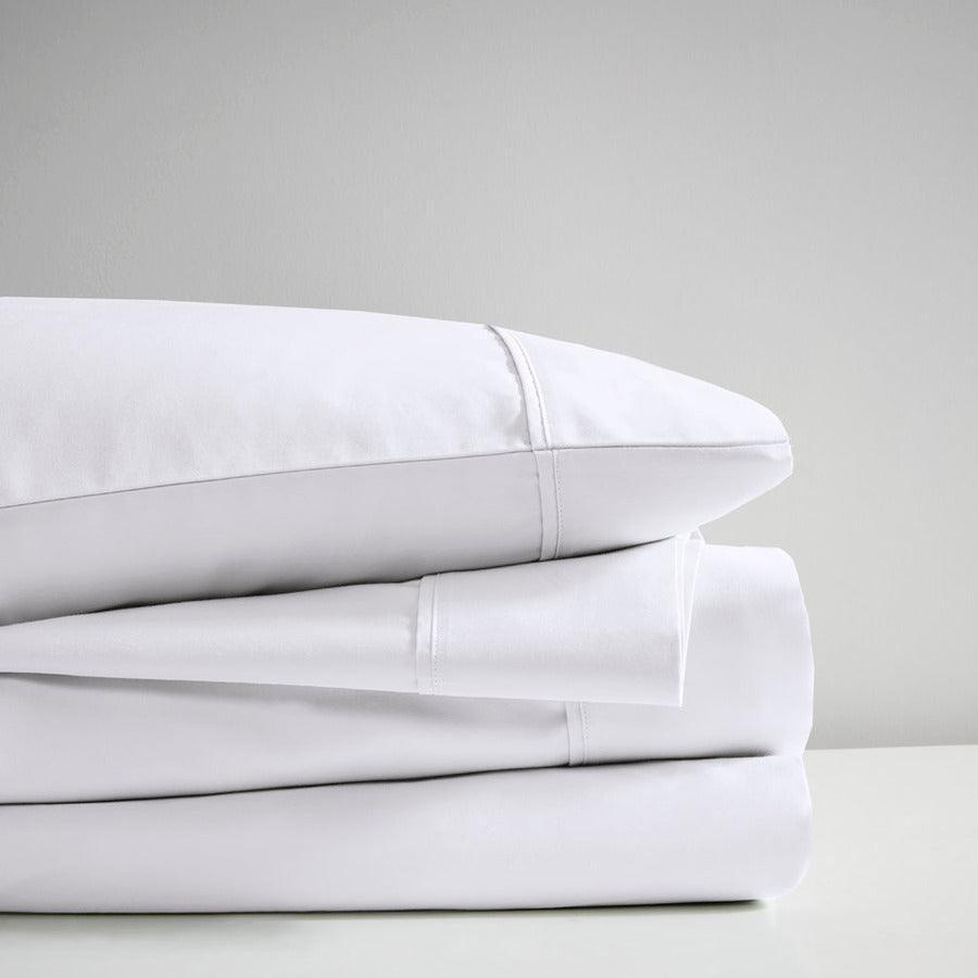 700TC TriBlend Anti-microbial 4 Piece sheet set King White Olliix.com