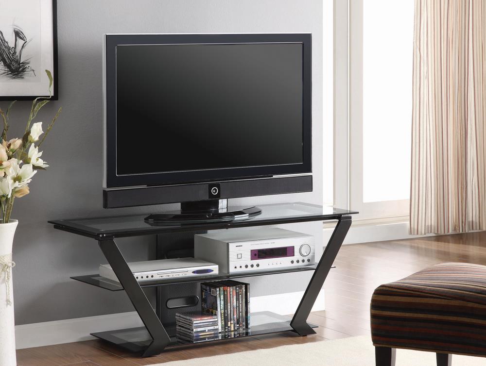 G701370 Contemporary Black TV Console Coaster Z2 Premium