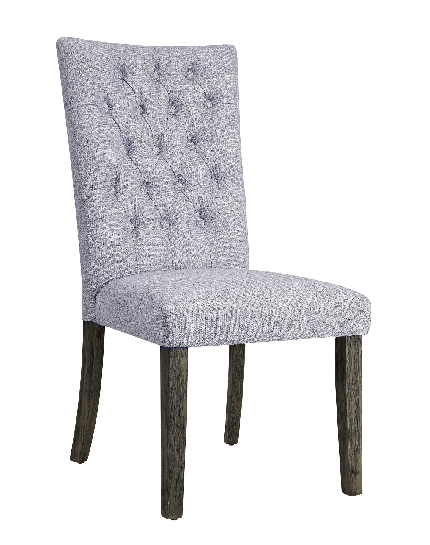 Merel Gray Linen & Gray Oak Side Chair ACME East