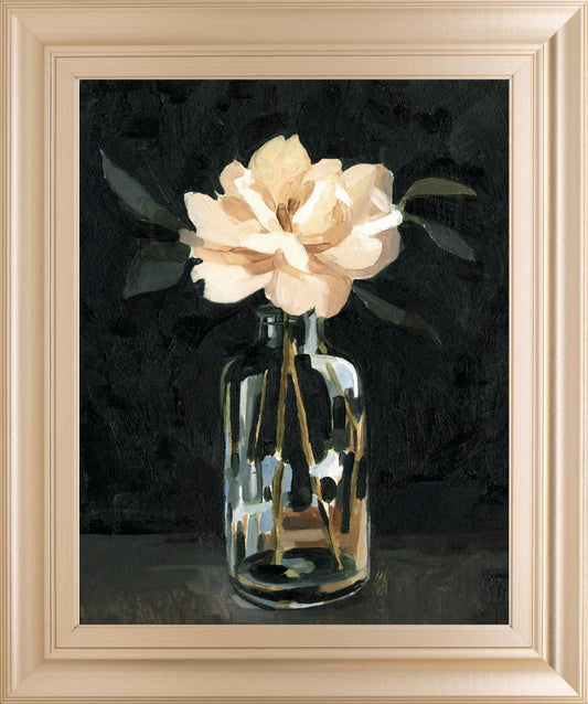 22x26 Dark Rose Arrangement I By Emma Caroline - Black Classy Art