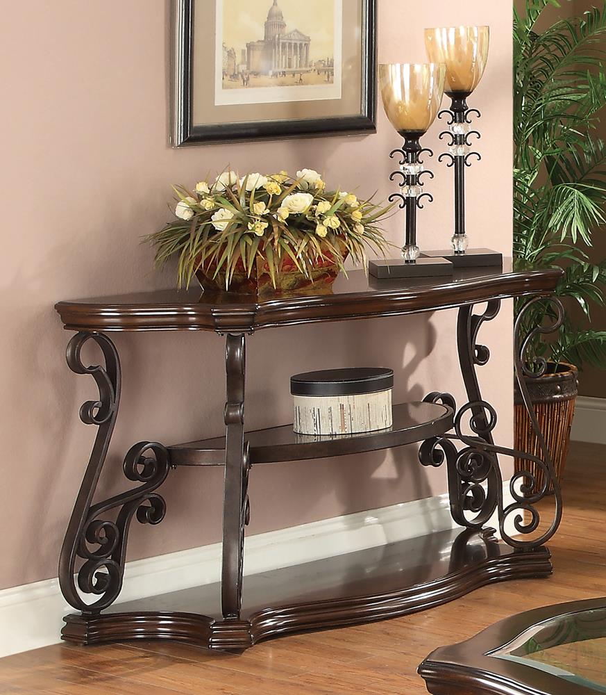 Occasional Traditional Dark Brown Sofa Table Coaster Z2 Premium