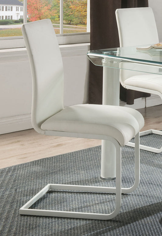 Acme Furniture Gordie Side Chair in White (Set of 2) 70262 ACME East