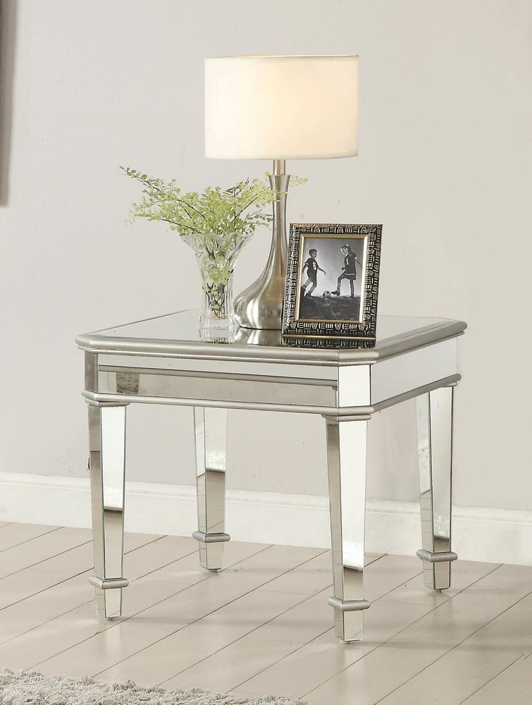 G703938 Contemporary Silver End Table Coaster Z2 Premium