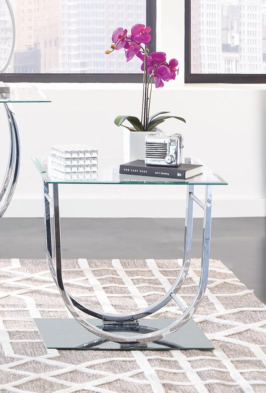 G704988 Contemporary Chrome End Table Coaster Z2 Premium