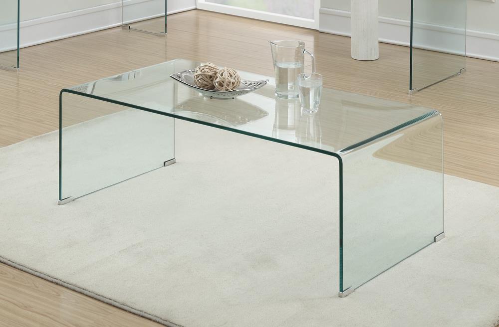 G705328 Contemporary Clear Coffee Table Coaster Z2 Premium