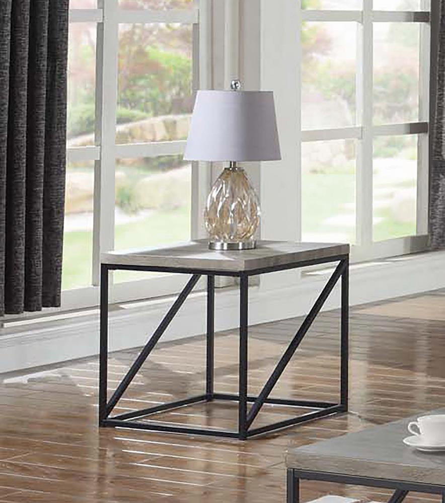 Industrial Sonoma Grey End Table Coaster Z2 Premium